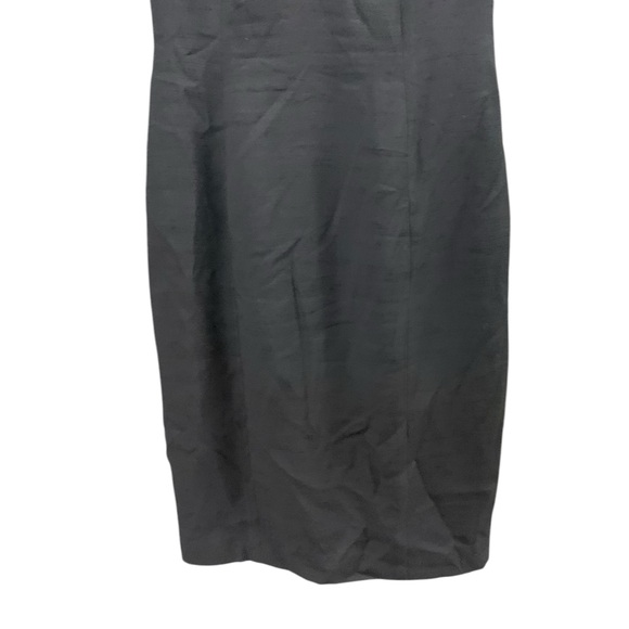 AJ Bari Vtg 90s Black Off the Shoulder Big Bow Accent Cocktail Party Dress Sz 8 - Picture 4 of 10